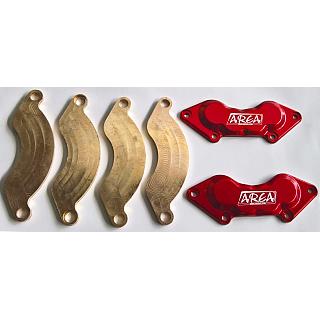 Baja Front Disc Brake Caliper Plates & Pads for V2 by Area RC