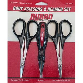 Dubro Body Reamer & Scissors Straight & Scissors Curved Set