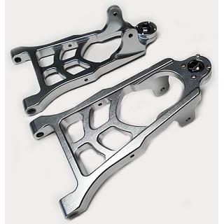 Baja Front Lower Suspension Arms (2) Alloy Silver