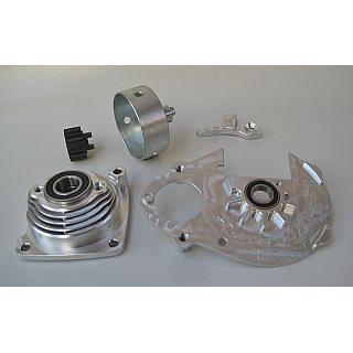 Clutch System HD V2 & 17T Pinion  by Turtle Racing Silver