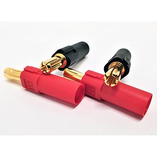 XT150 Male Connectors Red (2) Black (2)