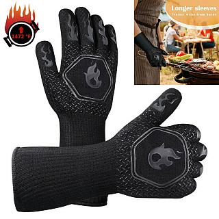 BBQ/Oven Mitts Pararamid Heat Resistant to 800c