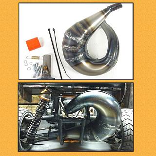 High Flow Exhaust Muffler Set For 23-32CC Zenoah CY HPI Baja 5b SS 5t 5sc Rovan 