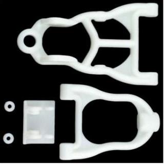 RPM Front Lower & Upper Arm Set White dyable rp82142