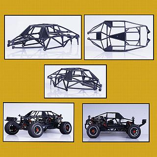 Rovan Roll Cage Short Course Team Chase Type  Black