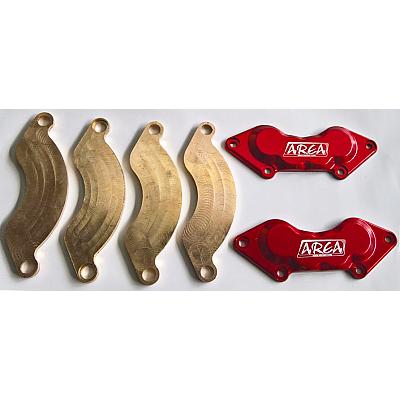 Baja Front Disc Brake Caliper Plates & Pads for V2 by Area RC