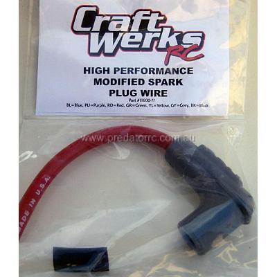 Craftwerks MSD Spark Plug & Boot Lead set Red Made In USA
