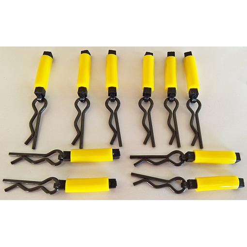 Easy Grip Body Clips YELLOW by DDM