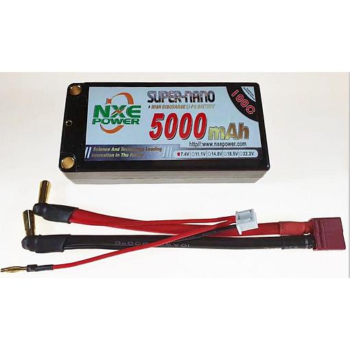 NXE 7.4V 5000mAh 100C Hard Case Lipo Battery with Deans Connecto
