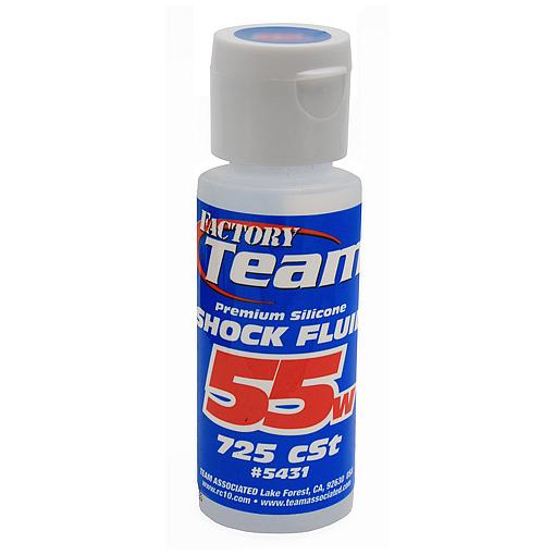 Silicone Shock Fluid 55W 725cSt 100% Silicone by Team Associat