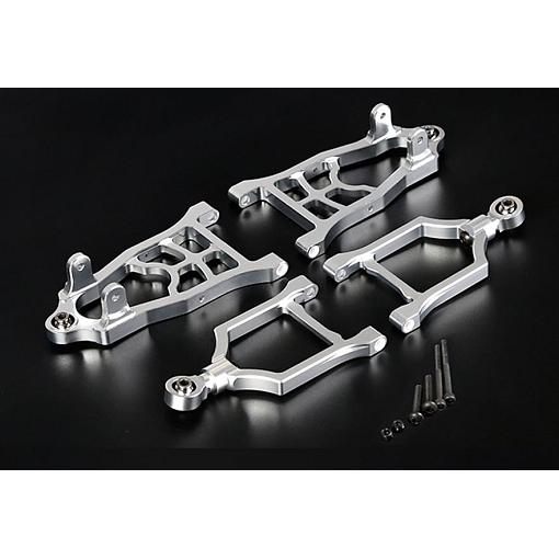 Rovan Baja Front Suspension set Alloy Lower & Upper Arms Silver