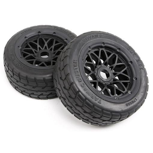 Rovan Rofun 5B Tarmac Buster FRONT Tyres on Mesh Wheels