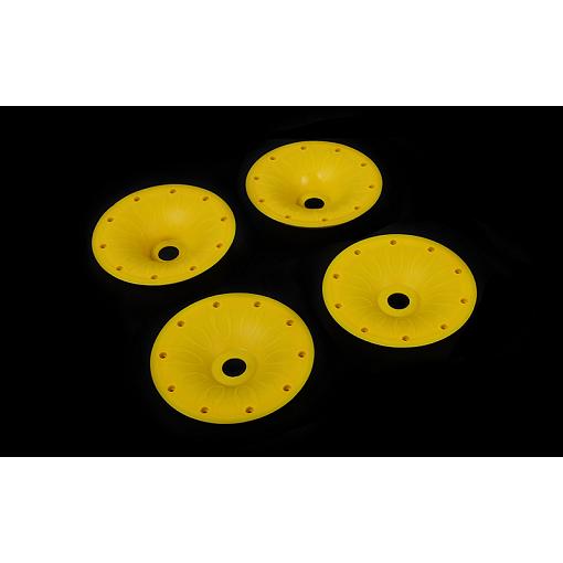 Rovan/Rofun Baja Enclosed Outer Beadlock Set (4) Yellow