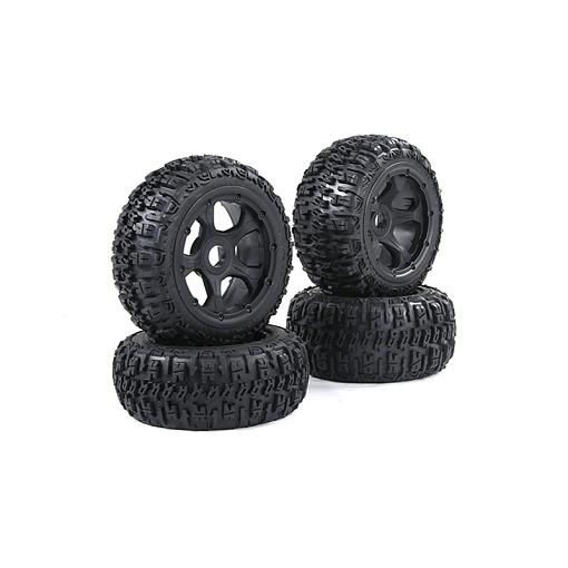 Rovan Baja 5B Xcavator Trencher Tyres on 5 Spoke Wheels F/R