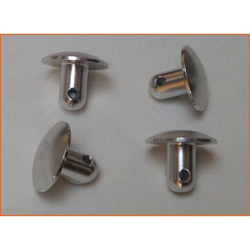 Baja Lower Body Pod Pins (4) CNC Silver