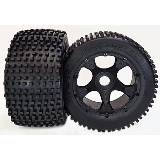 Rovan/Rofun Baja 5B Wheel & Tyre Set v2 Block Rear Block