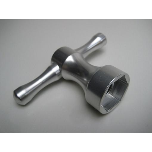 Hex Socket Wrench 24mm Billet Silver 95187