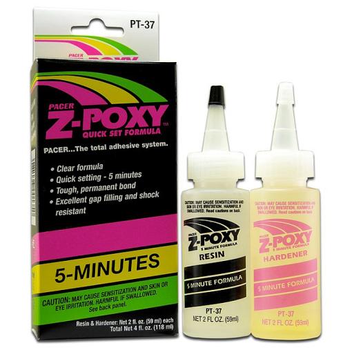 Zap Z-Epoxy 5minute Set Clear Tough Permanent wood plastic metal