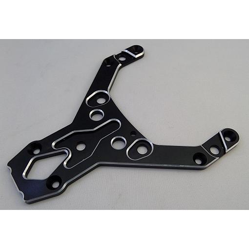 Baja Front Upper Chassis Plate Alloy Black Stealth by F5M 950971