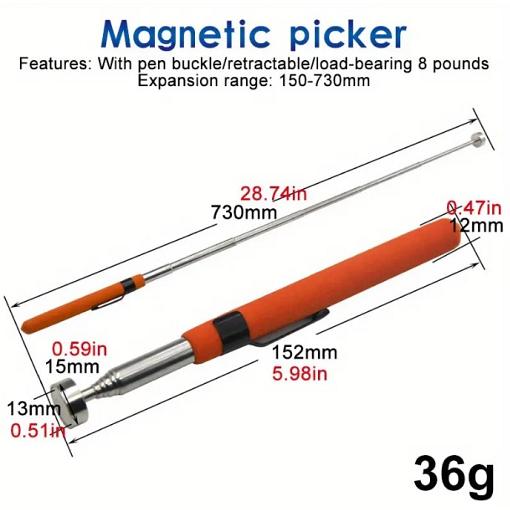 Magnetic Pickup Tool Telescopic 150mm - 730mm