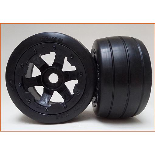 5B Rear Slick Tyres on Supersix Wheels