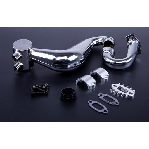 Baja Tuned Pipe CPI / Thor type Xport & HD Alloy Clamp Sil